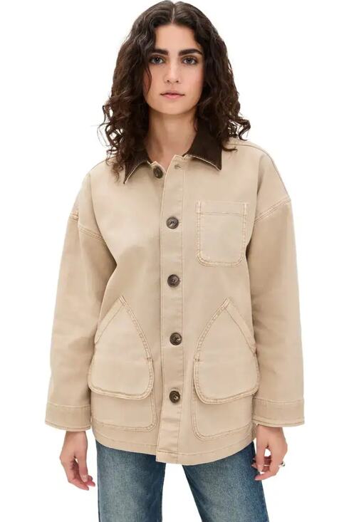 Faherty Jackets & Blazers - Faherty sunwashed barn coat in sandy khaki